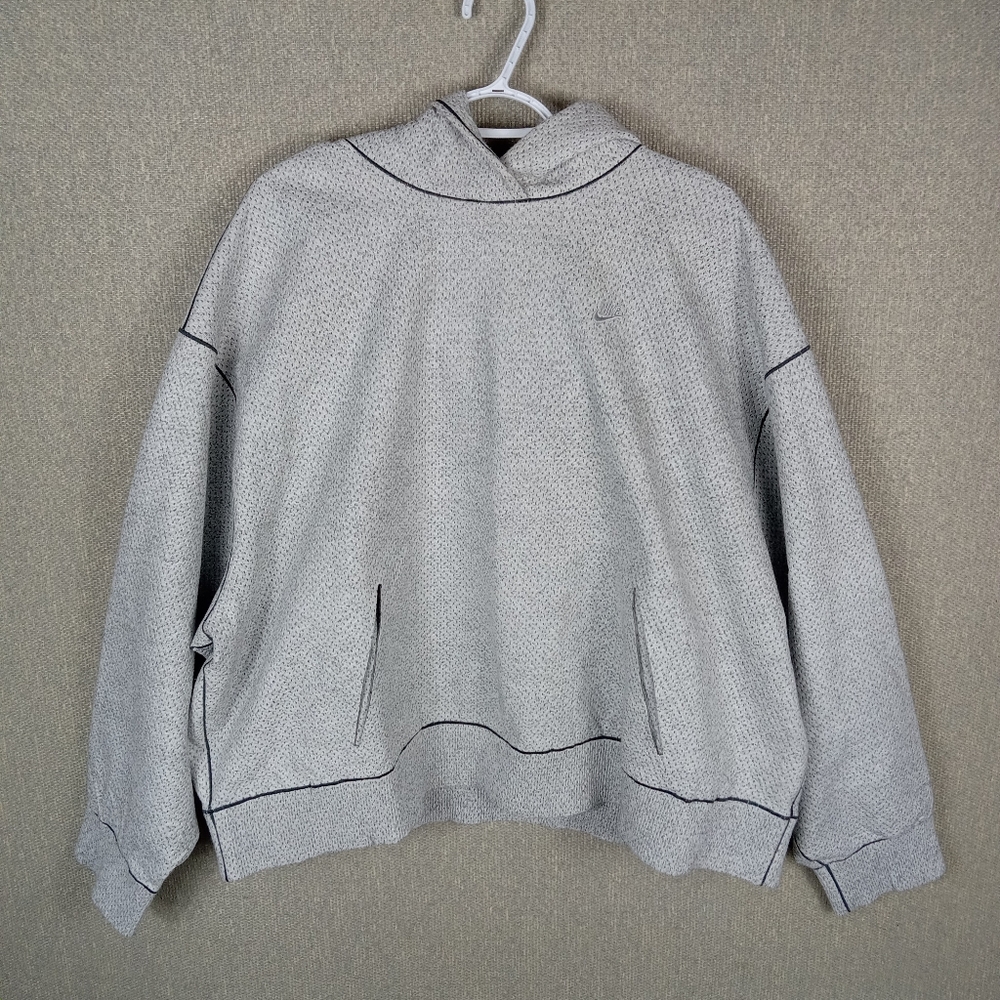 Nike Therma-FIT ADV Forward Oversized Cropped Hoodie Smoke Grey 2X Tech Pack
